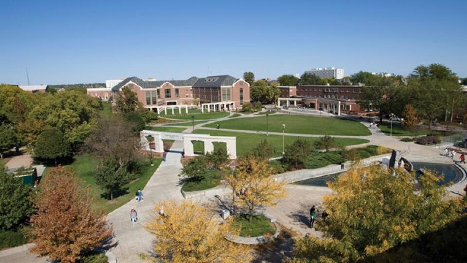 wide shot of campus