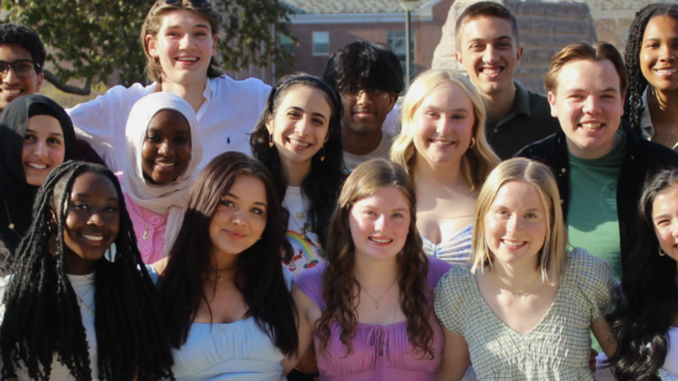 Group photo of Freshman Campus Leadership Associates in 2023.