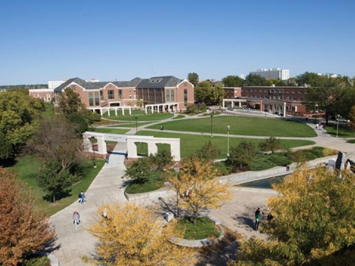 wide shot of campus